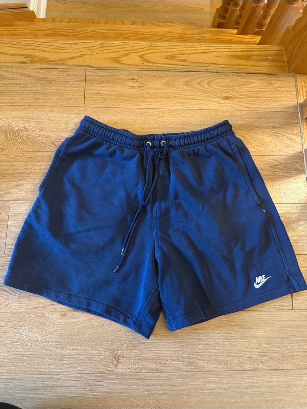 Nike Men’s Dark Blue Athletic Drawstring Shorts- small